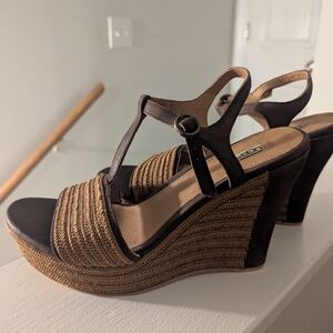 Brown Wedge Sandals